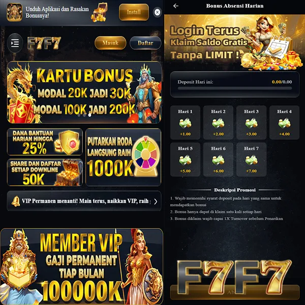 F7F7 Login Resmi APK 2026